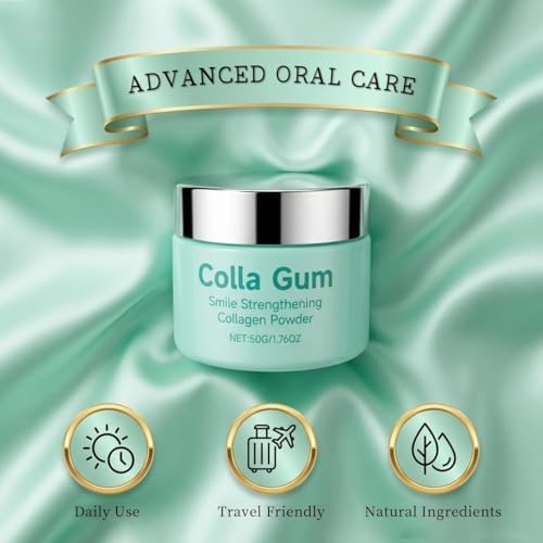 Collagum Smile Polvo de Colágeno Fortalecedor para Dientes - Pasta Dental con Hidroxiapatita, Cuidado de Encías y Esmalte, Sin Flúor, Fórmula Suave - imagen 7