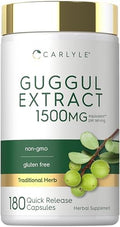 Suplemento de Extracto de Guggul Carlyle | 180 Cápsulas | Guggulsterona | Sin OGM y Libre de Gluten - imagen 1