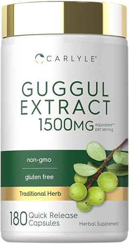 Suplemento de Extracto de Guggul Carlyle | 180 Cápsulas | Guggulsterona | Sin OGM y Libre de Gluten - imagen 1