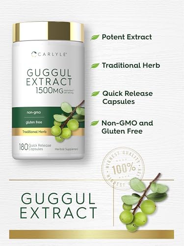 Suplemento de Extracto de Guggul Carlyle | 180 Cápsulas | Guggulsterona | Sin OGM y Libre de Gluten - imagen 4