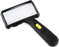 Lupa Rectangular de Mano con Luz LED, Aumento 10X para Lectura, Ideal para Personas Mayores y Baja Visión, Degeneración Macular - imagen 1