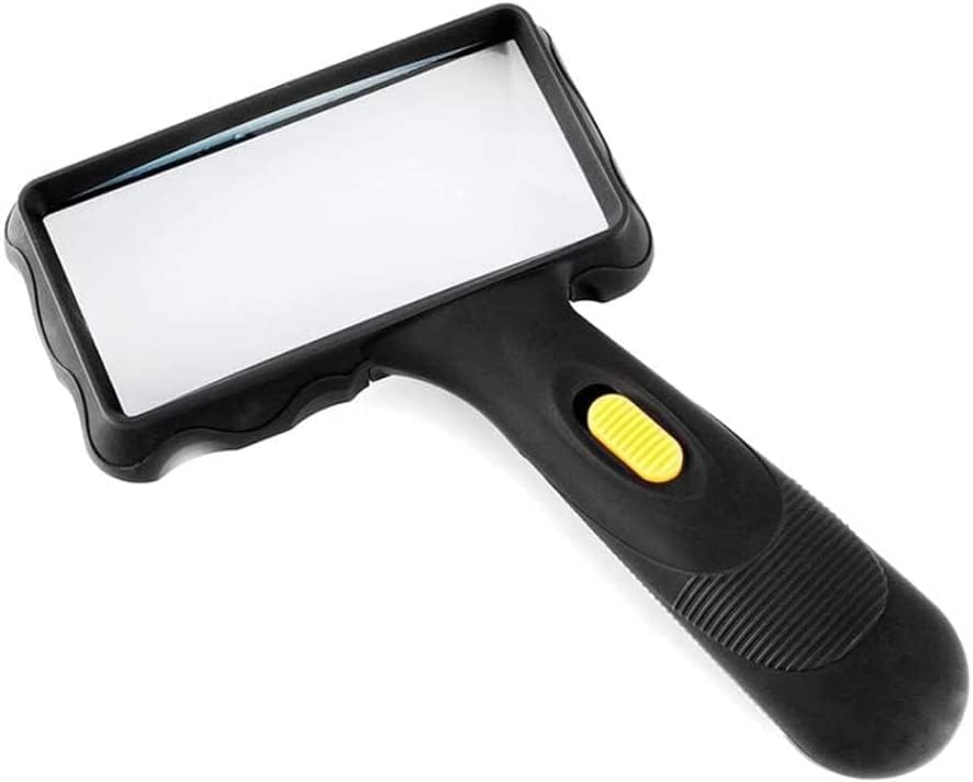 Lupa Rectangular de Mano con Luz LED, Aumento 10X para Lectura, Ideal para Personas Mayores y Baja Visión, Degeneración Macular - imagen 1