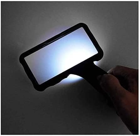 Lupa Rectangular de Mano con Luz LED, Aumento 10X para Lectura, Ideal para Personas Mayores y Baja Visión, Degeneración Macular - imagen 2
