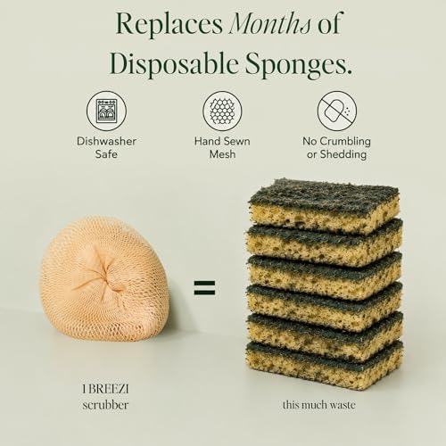 Esponjas de Cocina Reutilizables - Paquete de 3 Trapos de Malla Breezi, No Rayan, Multiusos, Secado Rápido, Sin Olores, Alternativa a Esponjas de - imagen 5