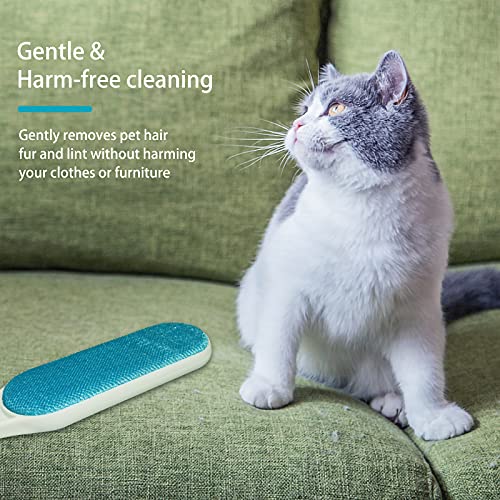 Juego de 2 Cepillos Quitapelos para Muebles, Doble Cara, Autolimpiantes, Ideal para Mascotas, Ropa, Sofá y Alfombra - imagen 5