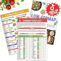 Set de 3 Guías de Alimentos Low FODMAP y Plan de Comidas para IBS, SIBO y Distensión Abdominal – Guía Dietética Laminada con Tamaño de Porción, - imagen 1