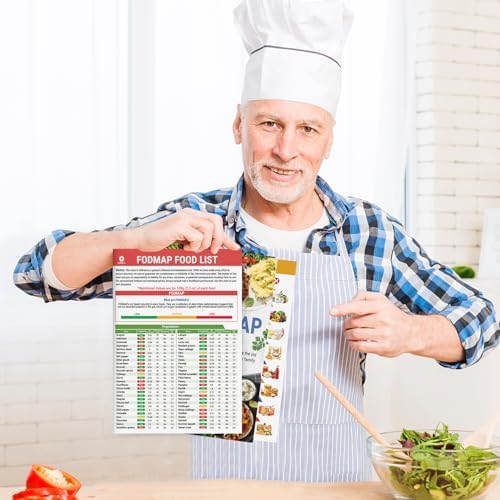 Set de 3 Guías de Alimentos Low FODMAP y Plan de Comidas para IBS, SIBO y Distensión Abdominal – Guía Dietética Laminada con Tamaño de Porción, - imagen 2