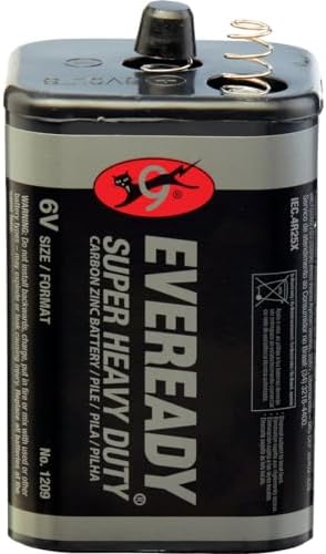 Batería de linterna Eveready 1209 de 6 Voltios Super Heavy Duty, cada una - imagen 3