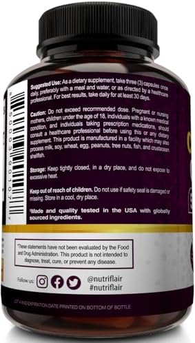 NutriFlair Multi Colágeno Péptidos 2250mg, 90 Cápsulas - Tipos I, II, III, V, X - Suplemento de Colágeno para Mujeres y Hombres - Proteína - imagen 6