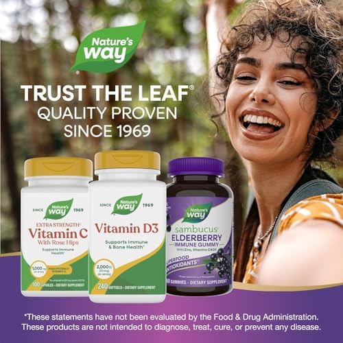 Vitamina D3 Extra Fuerte de Nature's Way, 2000 IU (50 mcg por porción), 240 Softgels, Apoya la Salud Ósea y Función Inmunológica* - imagen 7