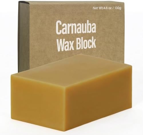 Cera de Carnauba para Madera, Barra Dura de Cera Pura - Para Rueda de Pulido Rotativa y Acabado Brillante - 3.5 x 2 x 1.4 (130 g) - imagen 1