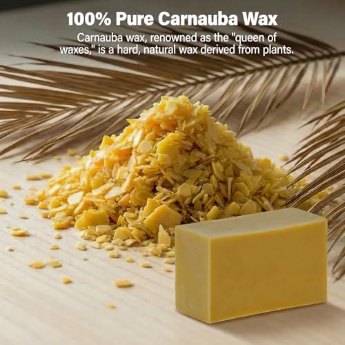 Cera de Carnauba para Madera, Barra Dura de Cera Pura - Para Rueda de Pulido Rotativa y Acabado Brillante - 3.5 x 2 x 1.4 (130 g) - imagen 3