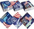 150 Piezas de Decoraciones USA 250 Aniversario, Servilletas Patrióticas 4 de Julio 6.5 x 6.5, Desechables con Bandera Americana para Fiestas y - imagen 1
