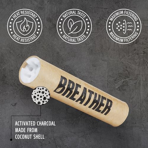 Filtros de Carbón Activado de Coco Breather - 50 Pcs Super Delgados de 5.3MM con Tapas de Cerámica - imagen 4