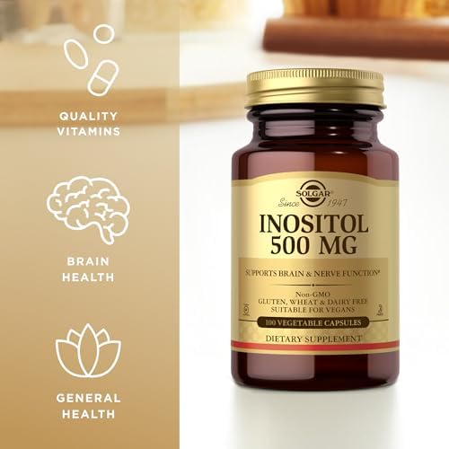 Solgar Inositol 500 mg - 100 Cápsulas Vegetales - Apoya la Función Celular y la Salud Cerebral - Vegano, Sin Gluten, Sin Lácteos, Kosher - 100 - imagen 4