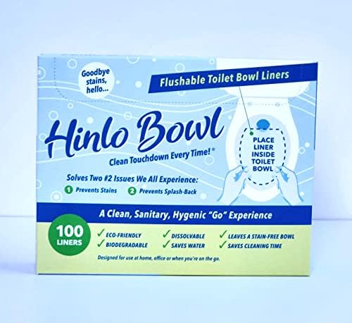 Forros Desechables para Inodoro Hinlo - Protectores Higiénicos para Baños, Forros para Inodoros Flushables, Seguros para Sépticos - 100 Piezas - imagen 1