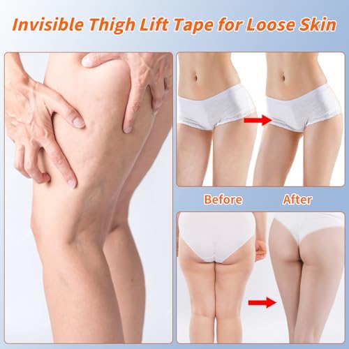Cinta Elevadora Parniho para Muslos, Parche Adhesivo Transparente para Piel Floja, Cinta Corporal Impermeable y Resistente al Sudor para Mujeres - imagen 5