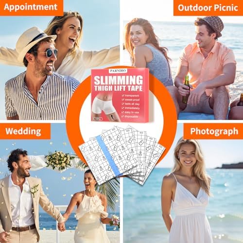 Cinta Elevadora Parniho para Muslos, Parche Adhesivo Transparente para Piel Floja, Cinta Corporal Impermeable y Resistente al Sudor para Mujeres - imagen 7