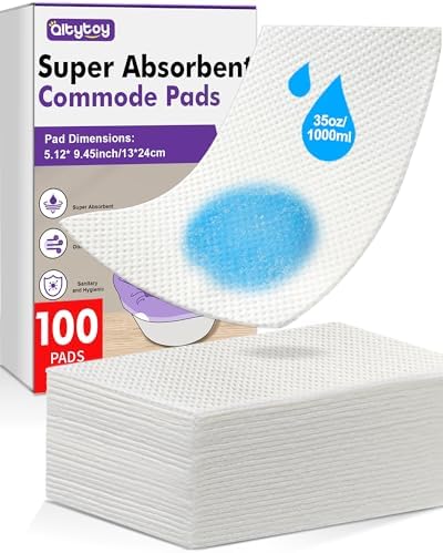 100 Almohadillas Absorbentes Desechables para Comodidades, Forros de Comodidad con Gel Absorbente, Almohadillas Portátiles para Bolsas de Inodoro y - imagen 1