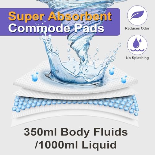 100 Almohadillas Absorbentes Desechables para Comodidades, Forros de Comodidad con Gel Absorbente, Almohadillas Portátiles para Bolsas de Inodoro y - imagen 2