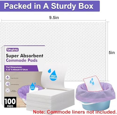 100 Almohadillas Absorbentes Desechables para Comodidades, Forros de Comodidad con Gel Absorbente, Almohadillas Portátiles para Bolsas de Inodoro y - imagen 7