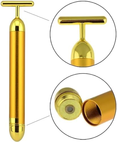 Masajeador Facial Energizante Angel Kiss Beauty Bar - Herramienta de Cuidado de Piel Eléctrica T-Shape de 24k - Regalos para Ella, Mamá en Cumpleaños - imagen 3