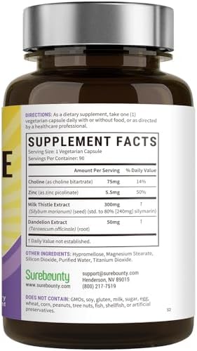 Complejo de Cardo Mariano 4 en 1 para Hombres y Mujeres, Extracto de Cardo Mariano con 240mg de Silymarina Activa, 80% Estándar, con Diente de León, - imagen 5