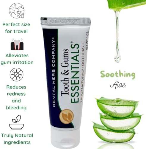 Kit de Cuidado Oral Natural para Viajes Dental Herb Company – Enjuague Bucal y Pasta de Dientes, Sin Alcohol, Sin Flúor, Aceites Esenciales, Aliento - imagen 2