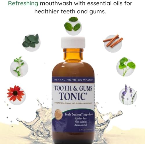 Kit de Cuidado Oral Natural para Viajes Dental Herb Company – Enjuague Bucal y Pasta de Dientes, Sin Alcohol, Sin Flúor, Aceites Esenciales, Aliento - imagen 3