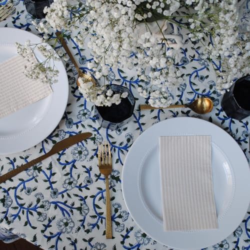Servilletas de papel Striped Tan de Stxy en color beige (45 piezas, tinta apta para alimentos) - servilletas desechables para bodas y fiestas - imagen 6