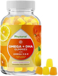 Gomitas DHA Omega 3 para Adultos - Suplemento Vegetariano de Ácidos Grasos Esenciales con Semilla de Lino - 60 Unidades para Energía e Inmunidad - imagen 1