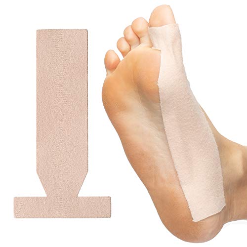 ZenToes Tiras T para Dedo en Turf - Paquete de 10 Soportes de Moleskin para Lesiones de Dedo Grande - Enderezadores Adhesivos para Dedos - imagen 1