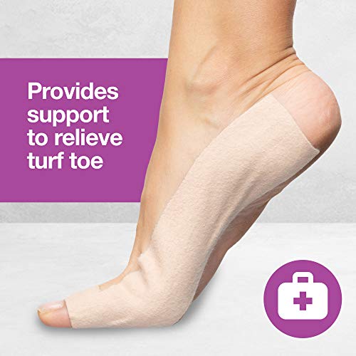 ZenToes Tiras T para Dedo en Turf - Paquete de 10 Soportes de Moleskin para Lesiones de Dedo Grande - Enderezadores Adhesivos para Dedos - imagen 3