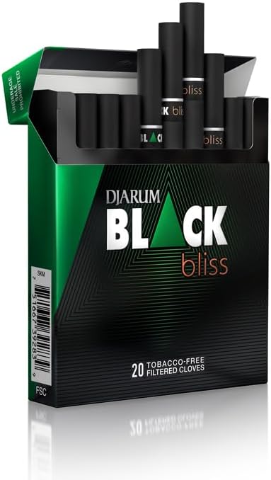 Djarum Black Bliss - Cigarrillos Filtrados de Clavo Esmeralda - 1 Caja de 20 (Incluye Sticker Frugal Smoker) - imagen 1