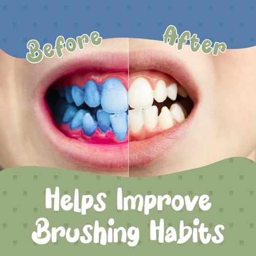 Tabletas Reveladoras de Placa para Niños y Adultos. 102 Unidades. Sabor Arándano. Probadas y Creadas por Dentistas. Fomentan Hábitos de Cepillado - imagen 5