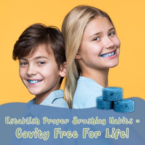 Tabletas Reveladoras de Placa para Niños y Adultos. 102 Unidades. Sabor Arándano. Probadas y Creadas por Dentistas. Fomentan Hábitos de Cepillado - imagen 6