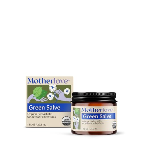 Ungüento Motherlove Green Salve (1 oz) Orgánico para Aventura Familiar al Aire Libre - Alivia la Piel - imagen 1