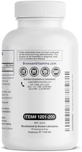 Vinagre de Sidra de Manzana Bronson 3000 MG por Porción - Extra Fuerte, No GMO, 200 Tabletas Vegetarianas - imagen 7