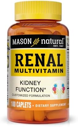 MASON NATURAL Multivitamínico Renal con ALA, Biotina y Vitaminas B para Soporte Diario, 100 Tabletas - imagen 1