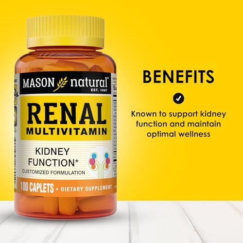 MASON NATURAL Multivitamínico Renal con ALA, Biotina y Vitaminas B para Soporte Diario, 100 Tabletas - imagen 2