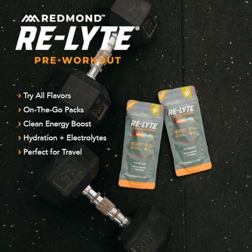 REDMOND Re-Lyte Mezcla de Bebida Pre-Entrenamiento, Paquete de Muestras, 4 Sobres - imagen 3