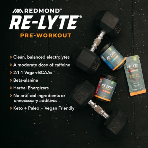 REDMOND Re-Lyte Mezcla de Bebida Pre-Entrenamiento, Paquete de Muestras, 4 Sobres - imagen 6
