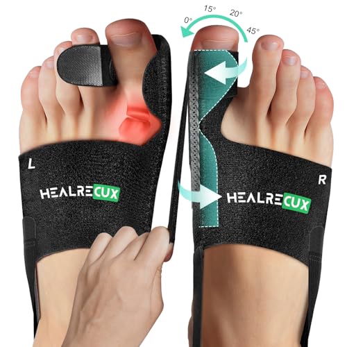 Corrector de Juanetes Healrecux para Mujeres y Hombres, Férula para Dedo Grande, Alivio de Juanetes y Corrección de Hallux Valgus, Soporte Día y Noche - imagen 1