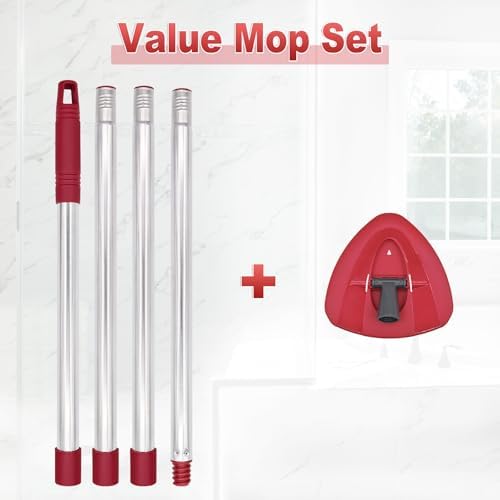 Mango de Repuesto para Mop Ocedar, Mango de 4 Secciones y Base para Mop O Cedar, Varilla Ajustable de 30 a 58 para Mop Cedar - imagen 2