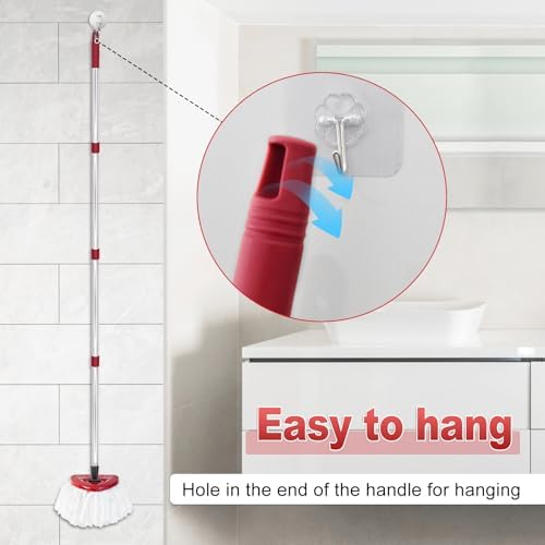 Mango de Repuesto para Mop Ocedar, Mango de 4 Secciones y Base para Mop O Cedar, Varilla Ajustable de 30 a 58 para Mop Cedar - imagen 8