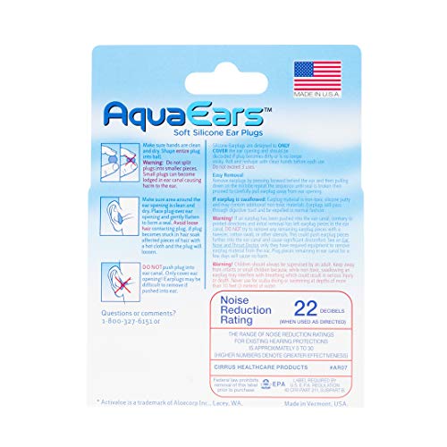 Tapones para los oídos Aqua Ears® suaves moldeables, 18 pares - imagen 3