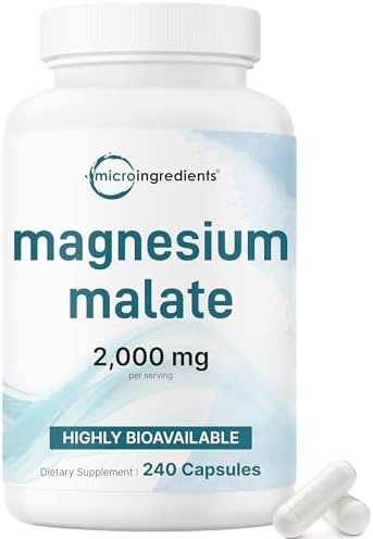 Malato de Magnesio 2,000mg, 240 Cápsulas | Suplemento de Magnesio con Forma Elemental | Minerales Quelados | Sin OGM, Libre de Gluten - imagen 1