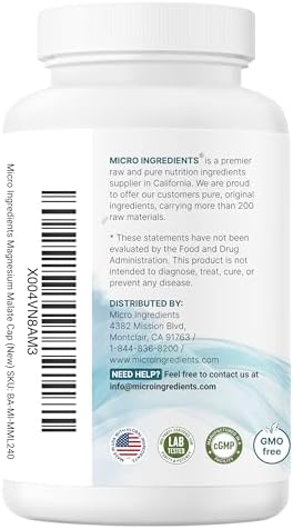 Malato de Magnesio 2,000mg, 240 Cápsulas | Suplemento de Magnesio con Forma Elemental | Minerales Quelados | Sin OGM, Libre de Gluten - imagen 7