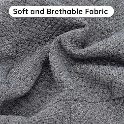 Funda de Almohada con Cremallera Invisible Compatible con Almohada de Rodilla Contour Legacy, Antipilling y Lavable, 2 Piezas (Gris) - imagen 3