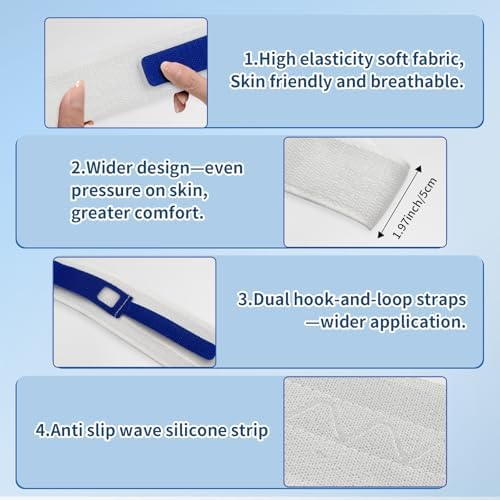 Paquete de 3 Fajas para Catéter Foley de 23 x 2, con Silicona Antideslizante, Diseño de Cierre de Doble Gancho para Mayor Sujeción y Comodidad Extra - imagen 3